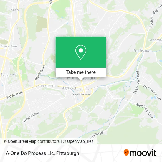 A-One Do Process Llc map