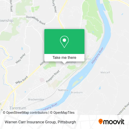 Warren Carr Insurance Group map