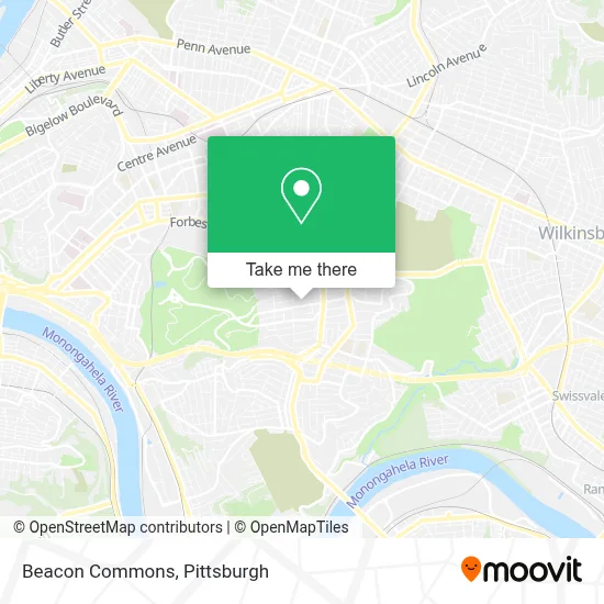Beacon Commons map