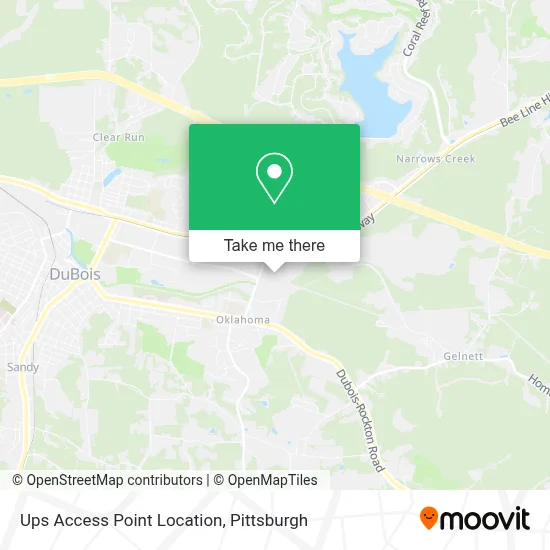 Ups Access Point Location map