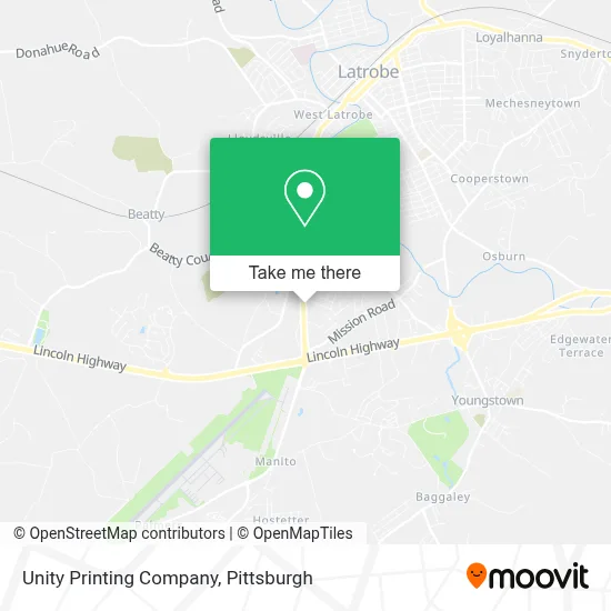 Unity Printing Company map