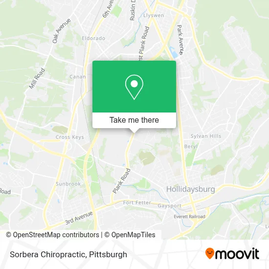 Sorbera Chiropractic map