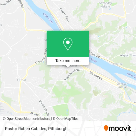 Pastor Ruben Cubides map