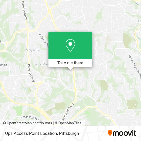 Ups Access Point Location map
