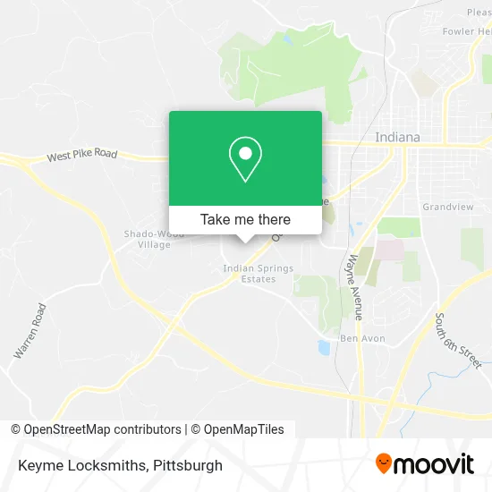 Keyme Locksmiths map