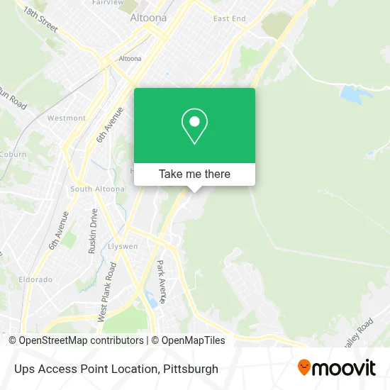 Ups Access Point Location map