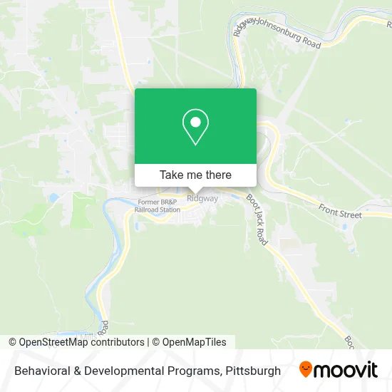 Behavioral & Developmental Programs map
