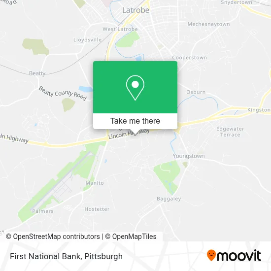 First National Bank map