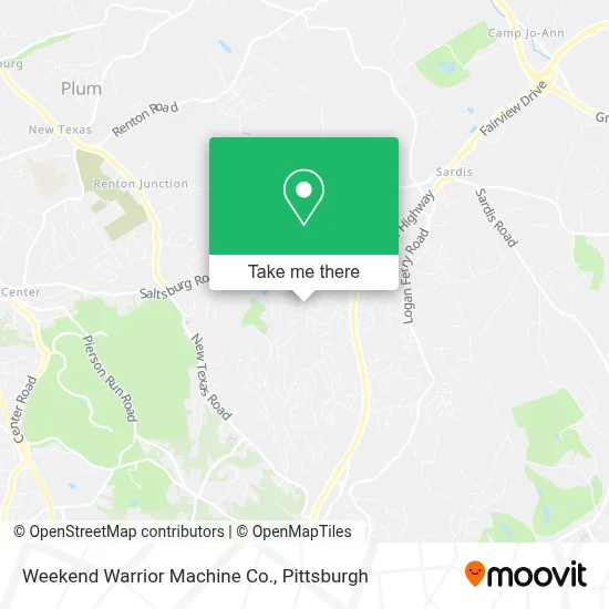 Weekend Warrior Machine Co. map