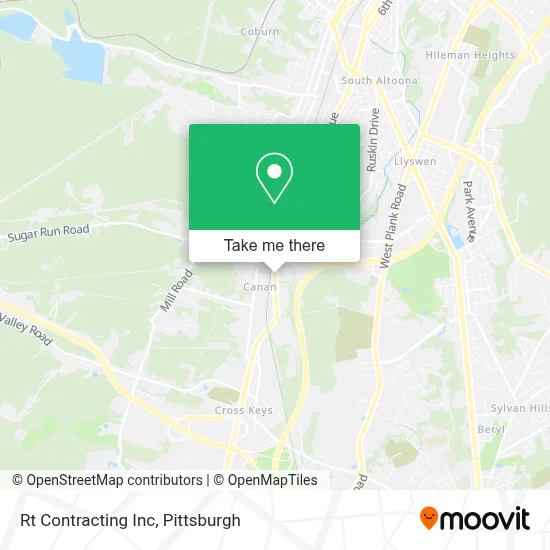 Rt Contracting Inc map