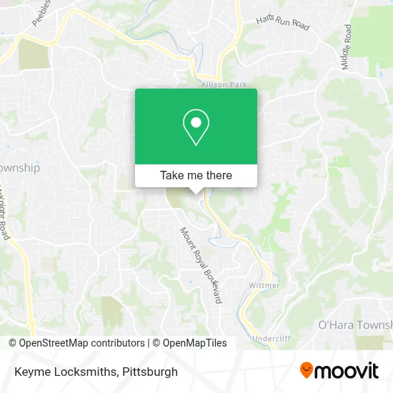 Keyme Locksmiths map