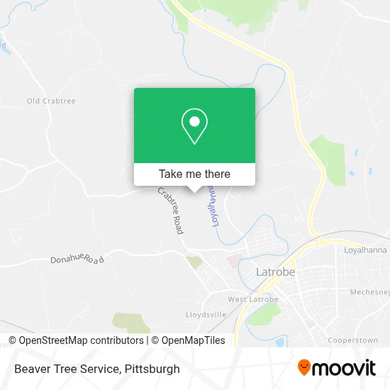 Beaver Tree Service map