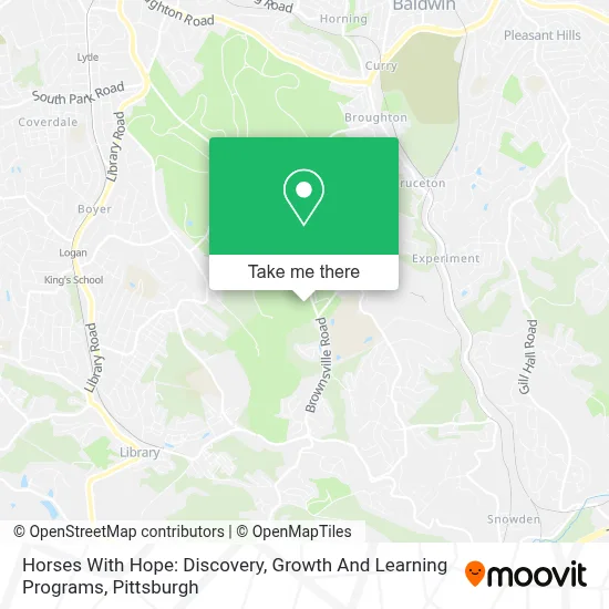 Horses With Hope: Discovery, Growth And Learning Programs map