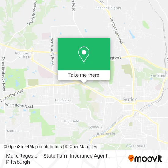 Mark Reges Jr - State Farm Insurance Agent map