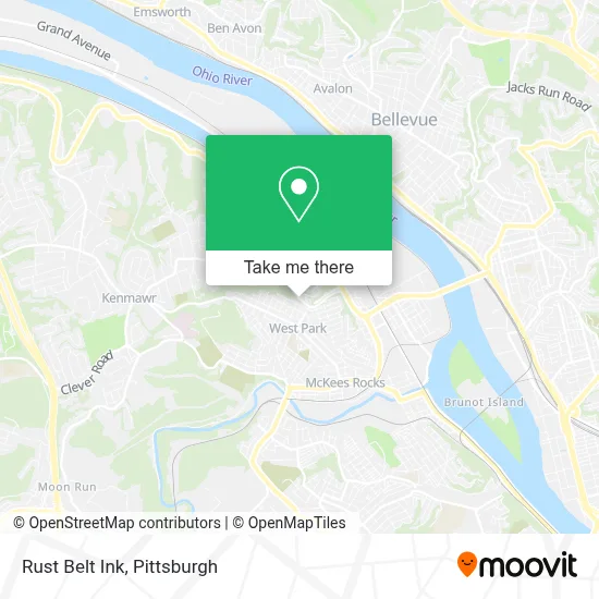 Rust Belt Ink map