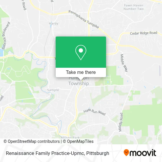 Renaissance Family Practice-Upmc map