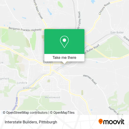 Interstate Builders map