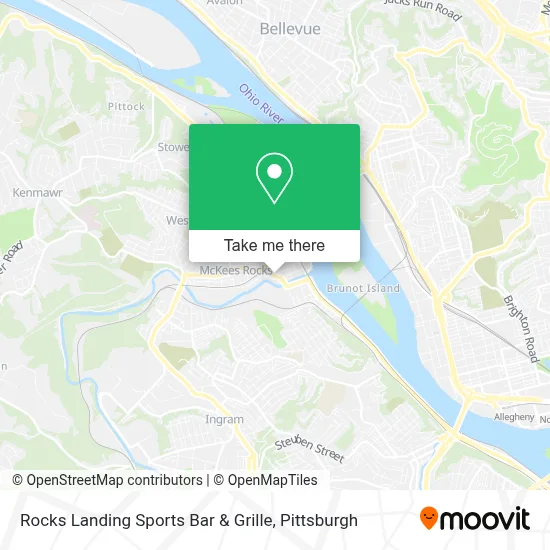 Rocks Landing Sports Bar & Grille map