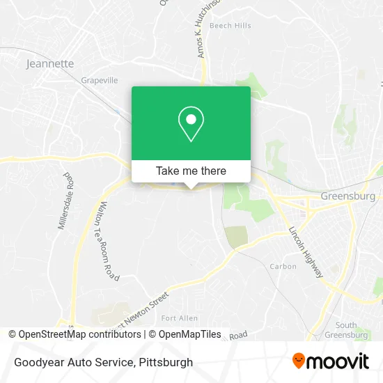 Goodyear Auto Service map