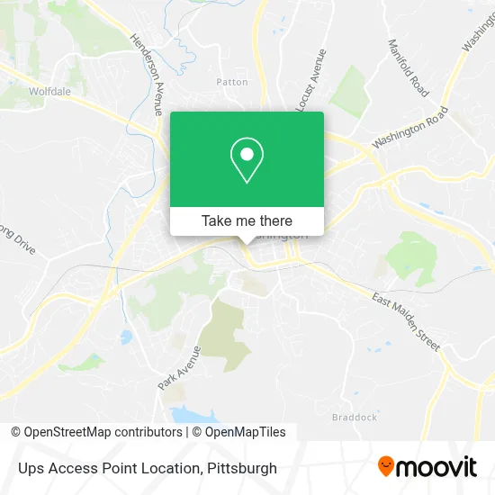 Ups Access Point Location map