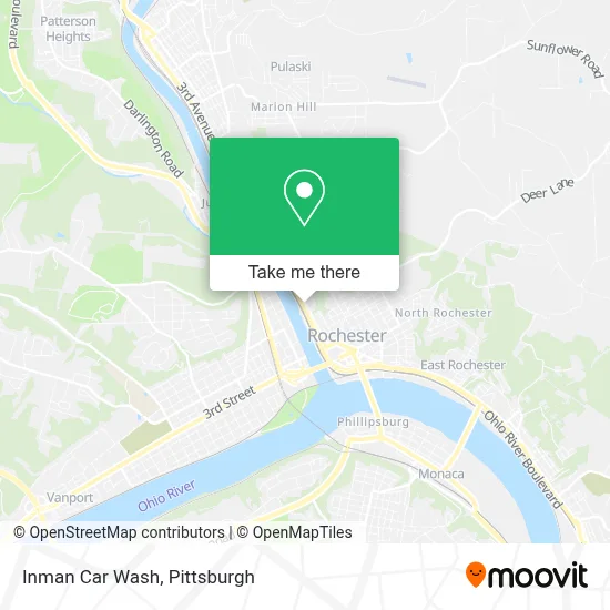 Inman Car Wash map