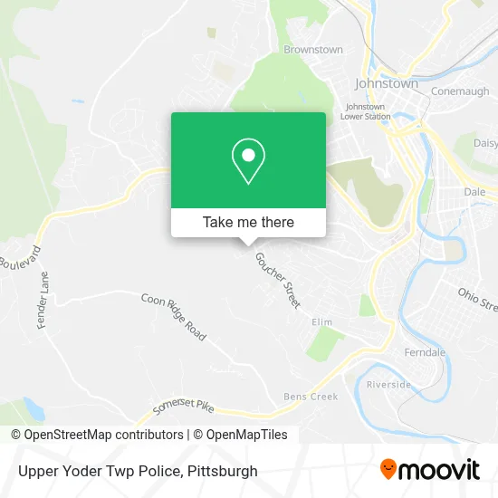 Upper Yoder Twp Police map