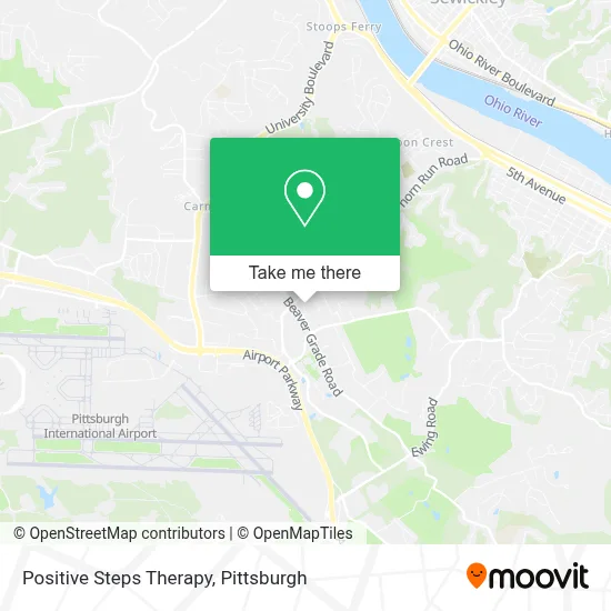 Positive Steps Therapy map
