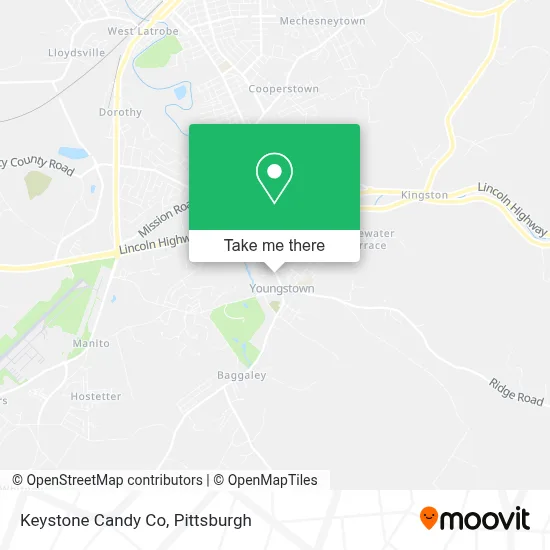 Keystone Candy Co map