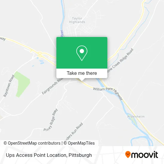 Ups Access Point Location map