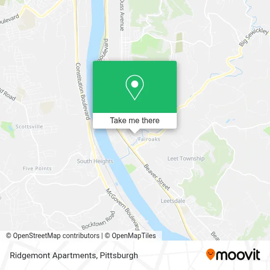 Ridgemont Apartments map
