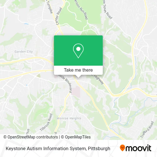 Keystone Autism Information System map