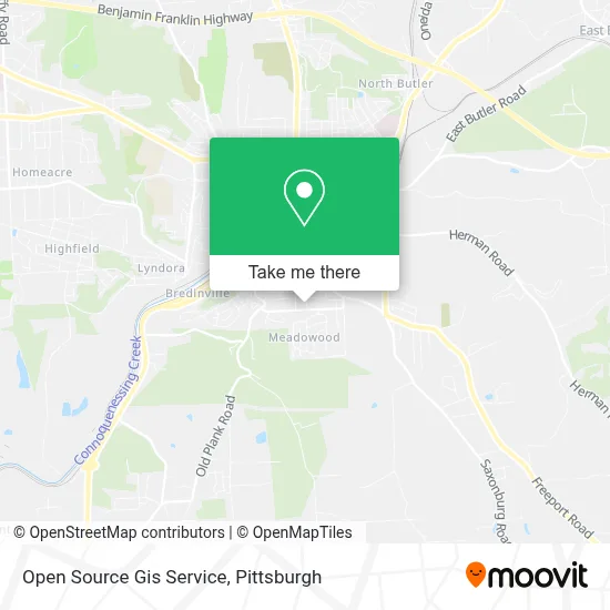 Open Source Gis Service map