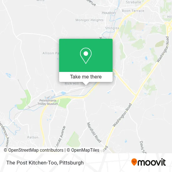 The Post Kitchen-Too map