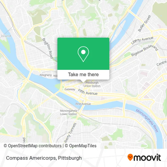 Compass Americorps map