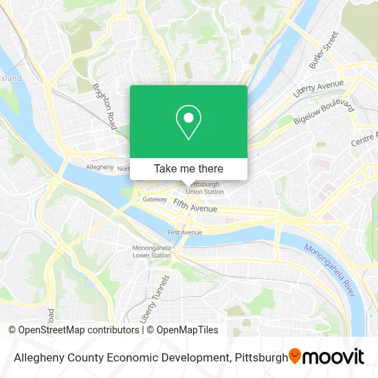 Allegheny County Economic Development map