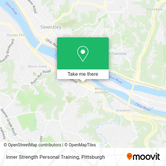 Inner Strength Personal Training map