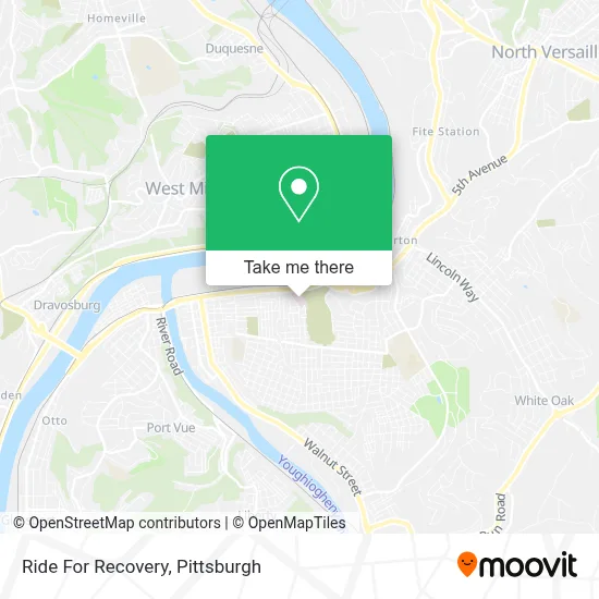 Ride For Recovery map