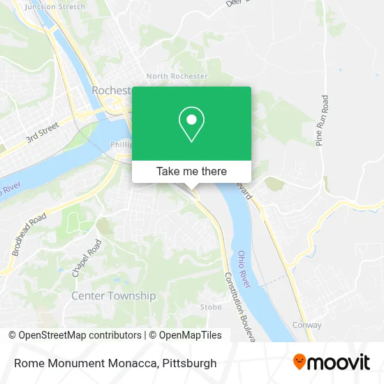 Rome Monument Monacca map