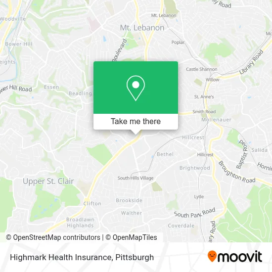 Highmark Health Insurance map