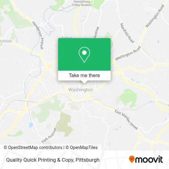 Quality Quick Printing & Copy map