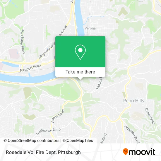 Rosedale Vol Fire Dept map