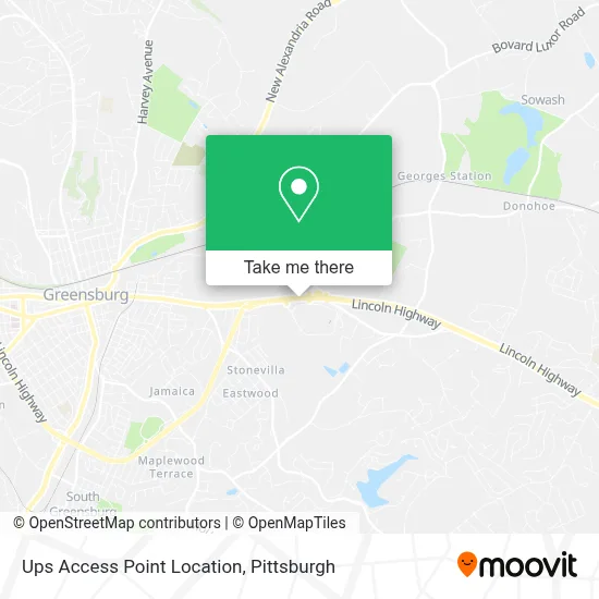 Ups Access Point Location map