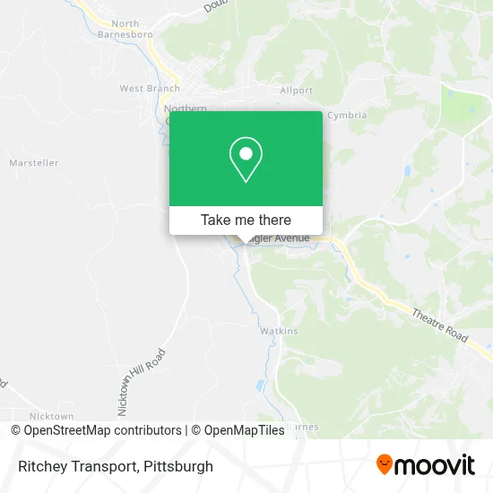 Ritchey Transport map