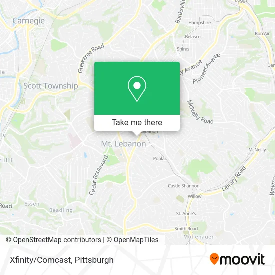 Xfinity/Comcast map
