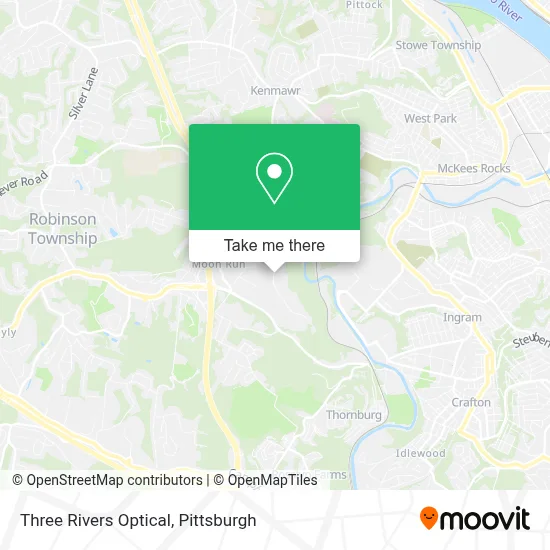 Three Rivers Optical map