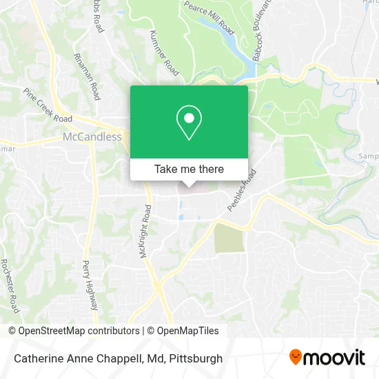Catherine Anne Chappell, Md map
