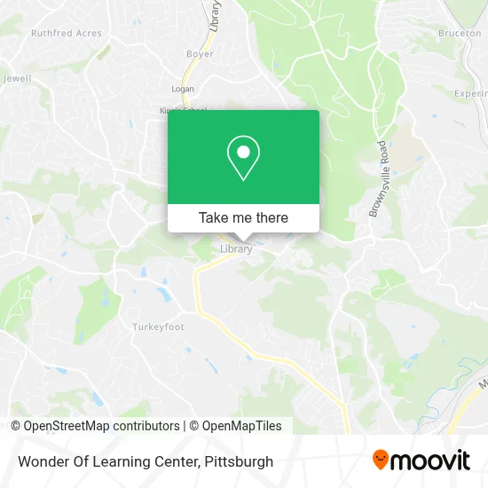 Wonder Of Learning Center map