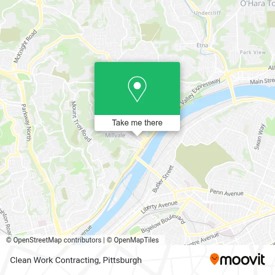Clean Work Contracting map