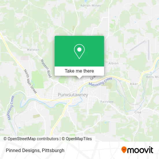 Pinned Designs map