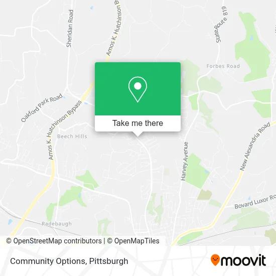 Community Options map